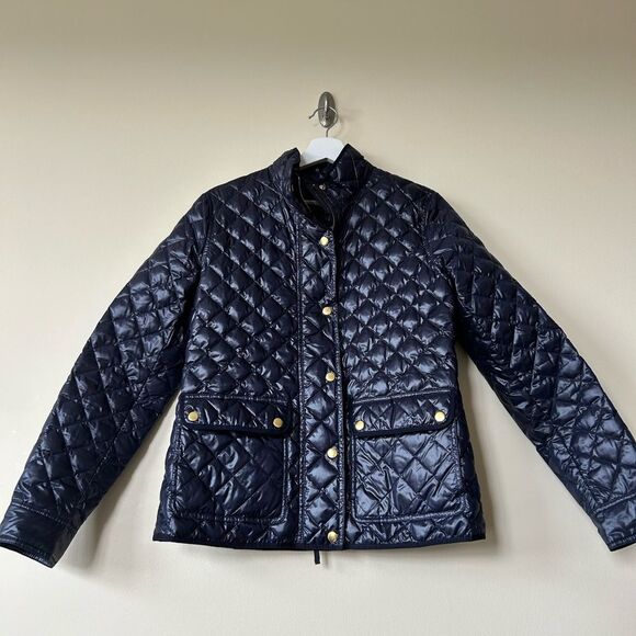 J.Crew Shinny Quilted Down Blend Jacket - Picture 3 of 8